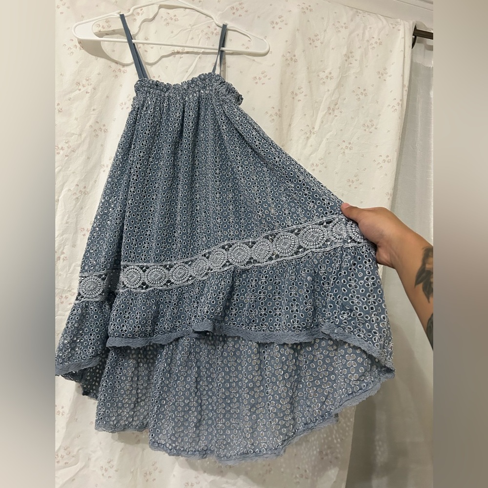 Blue dress Sunday saint tropez
